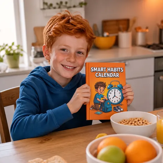 Tomás, from Phoenix, United States, having breakfast with The Smart Habits Calendar